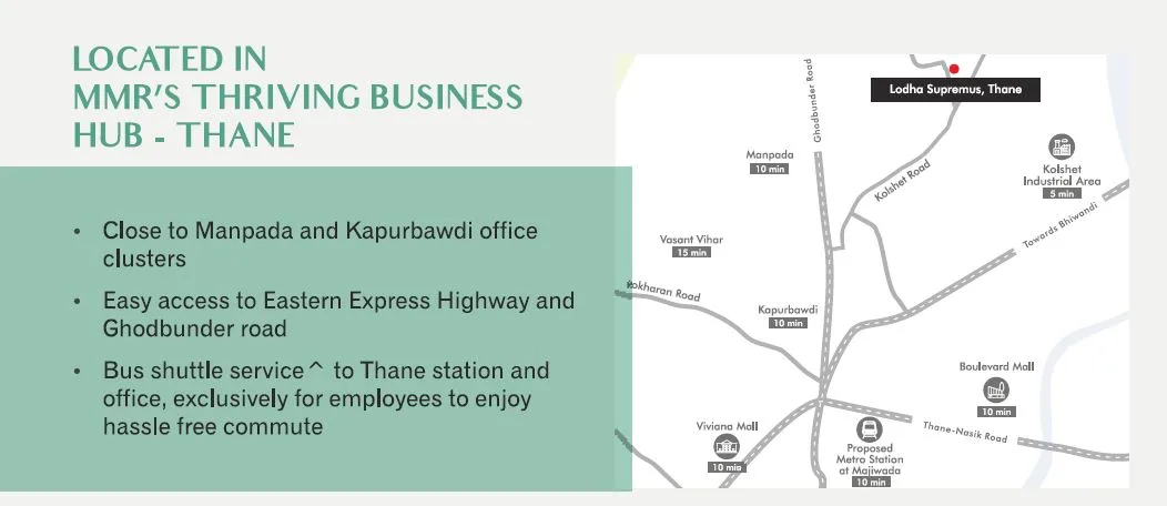 Lodha Supremus Location Connectivity