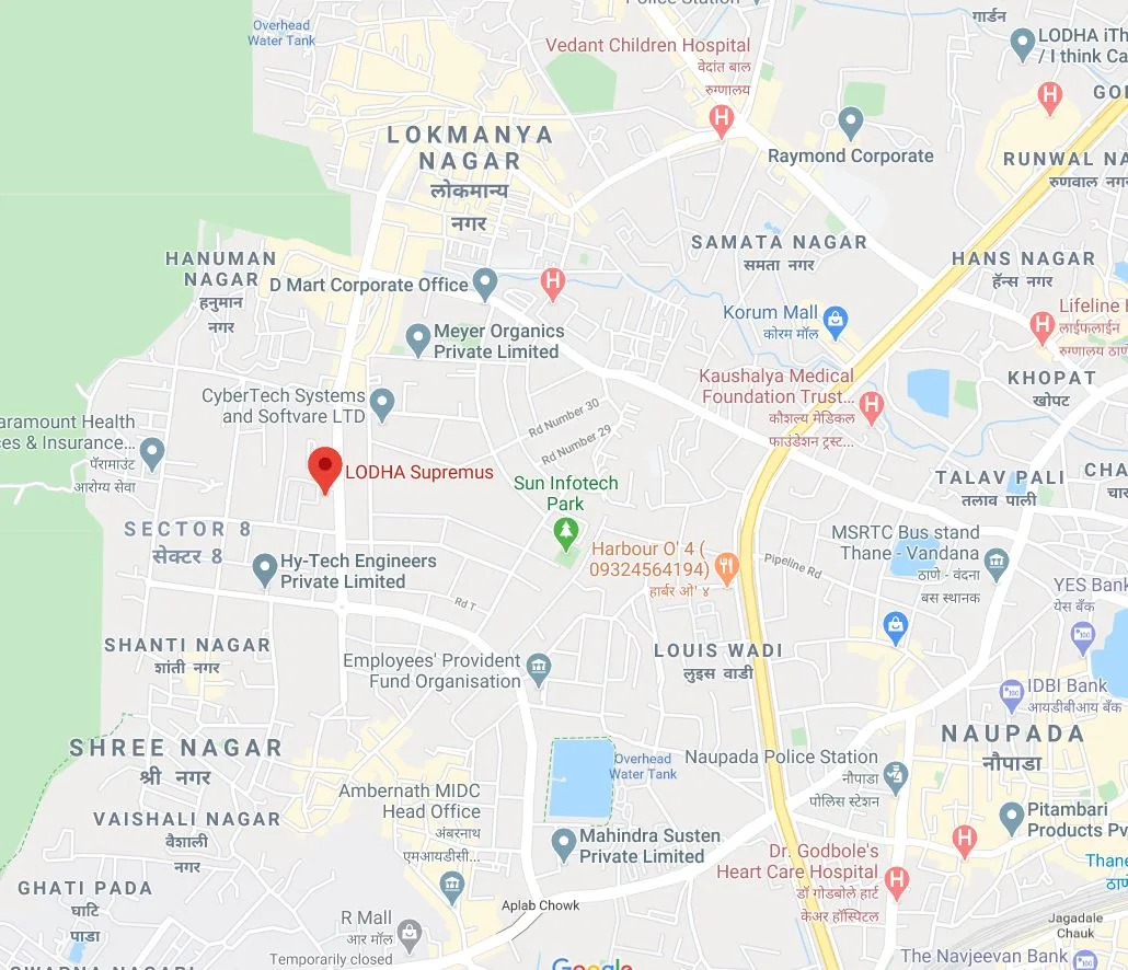 Lodha Supremus Location