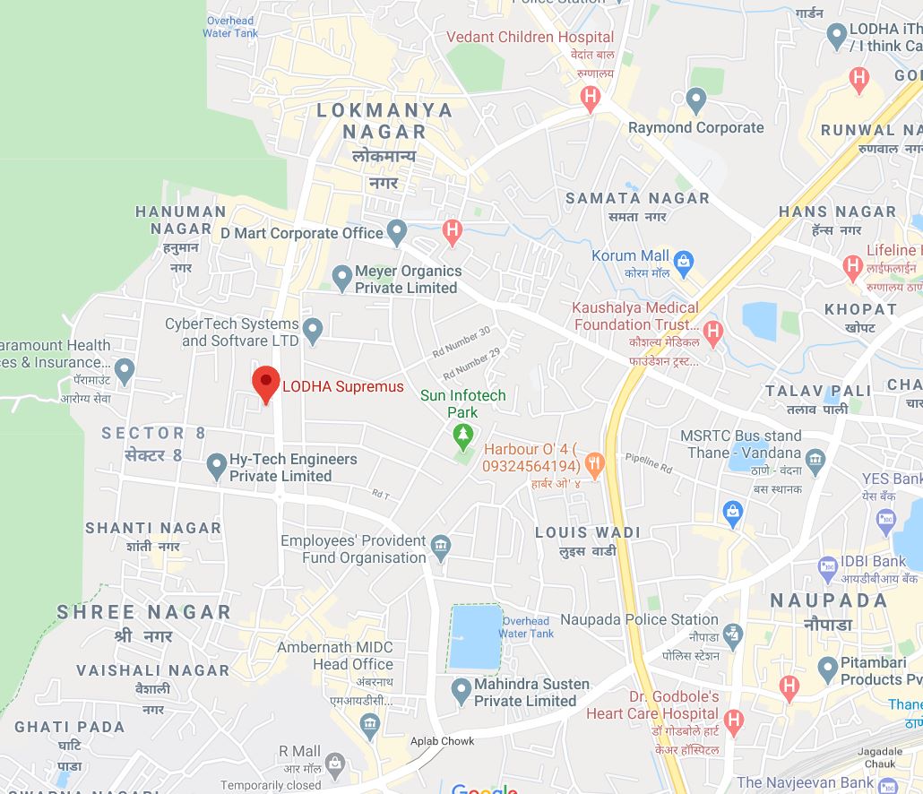 Lodha Supremus Location