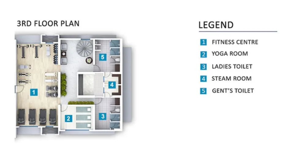 Mittal Sky31 3rd Floor Plan