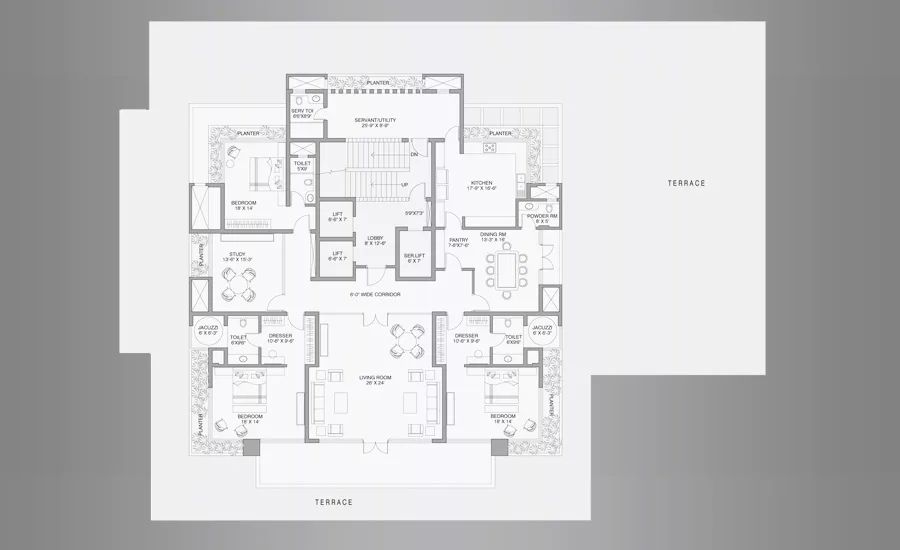 Single Floor Plan