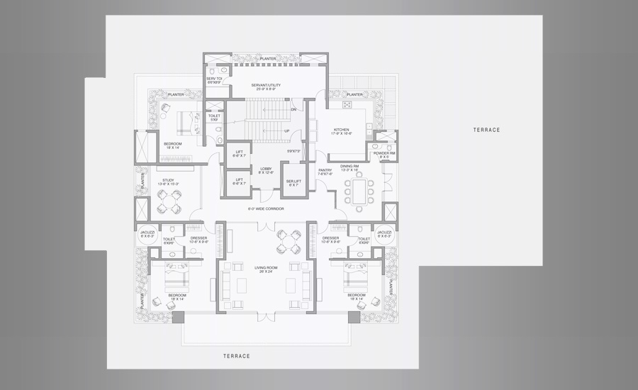 Single Floor Plan
