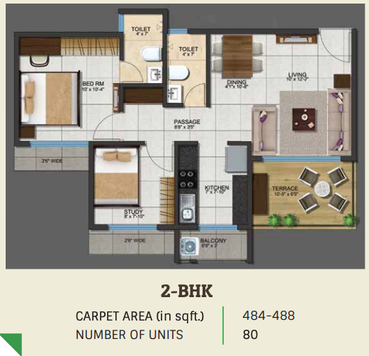 2 BHK Configuration