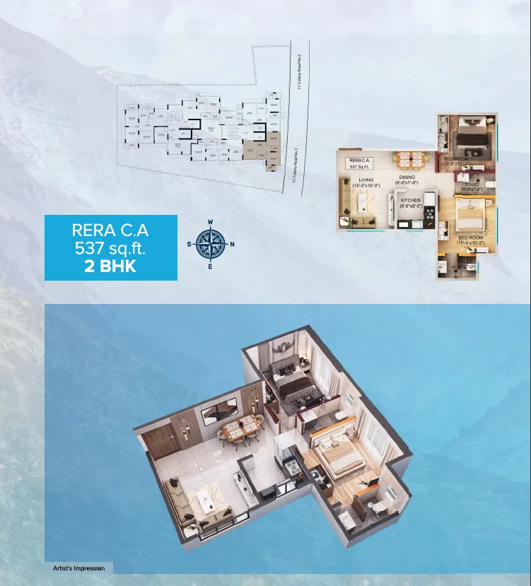 2 BHK Configurations