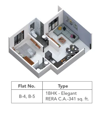 1 BHK Elegant