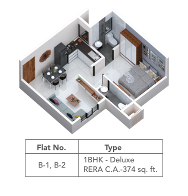 1 BHK Deluxe