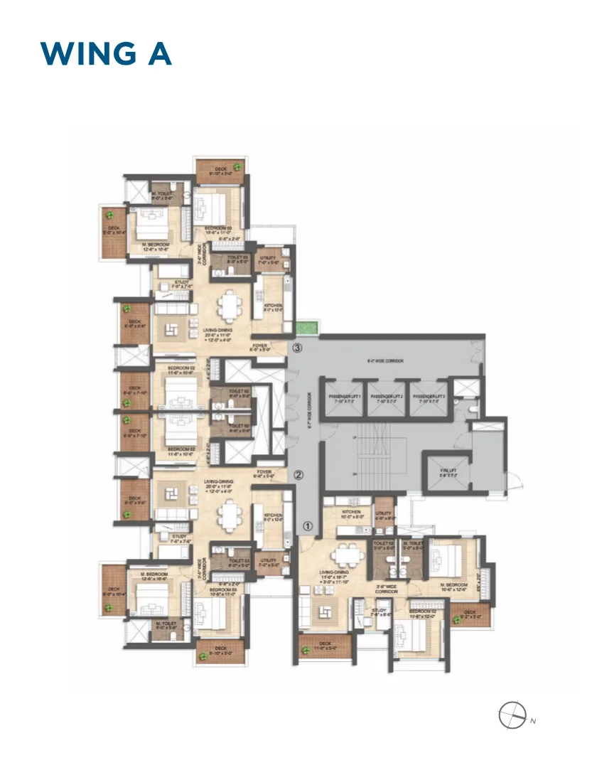 Wing A - Floor Plan