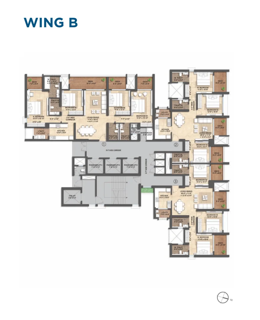 Wing B - Floor Plan
