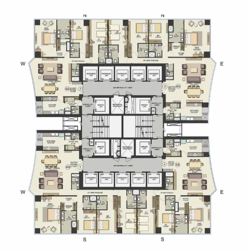 Island City Centre - 2, Dadar East โ floor plan 1