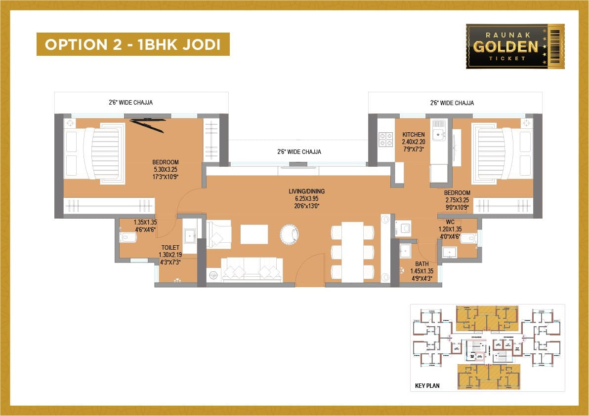 1 BHK Jodi