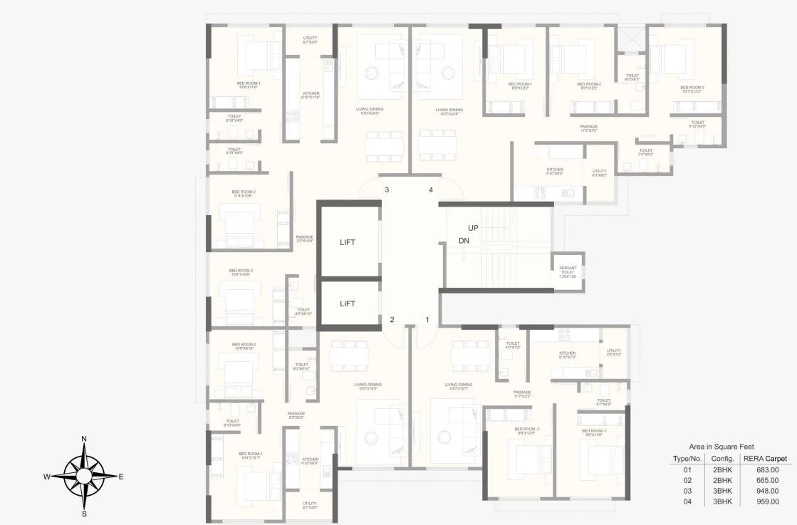 Codename SOBO 28, Prabhadevi — floor plan 1