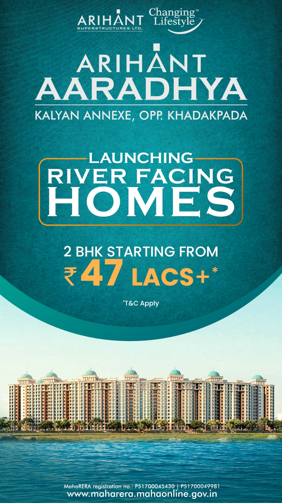 River Facing Homes