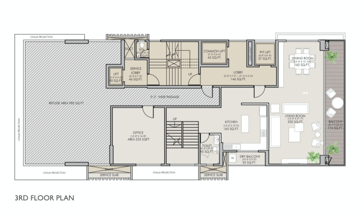 3rd Floor Plan