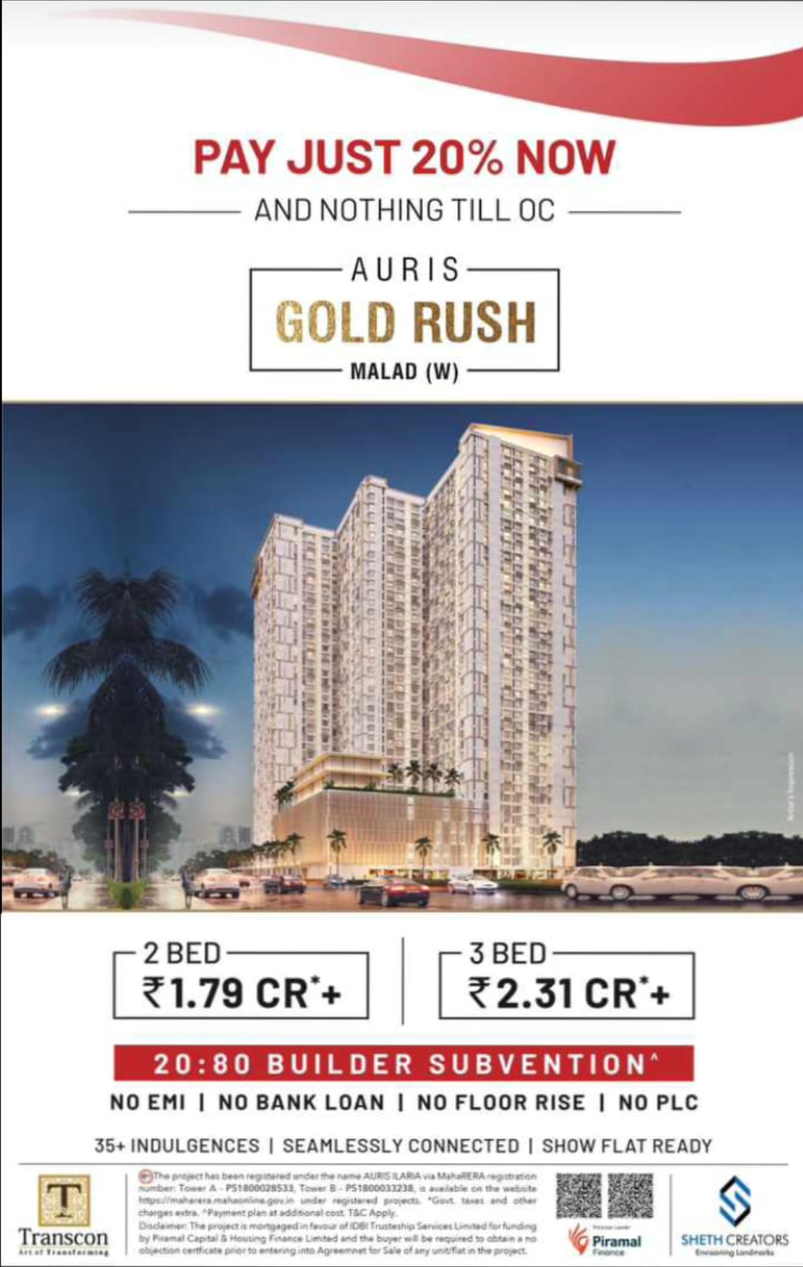 Auris Ilaria by Sheth Creators Pvt Ltd