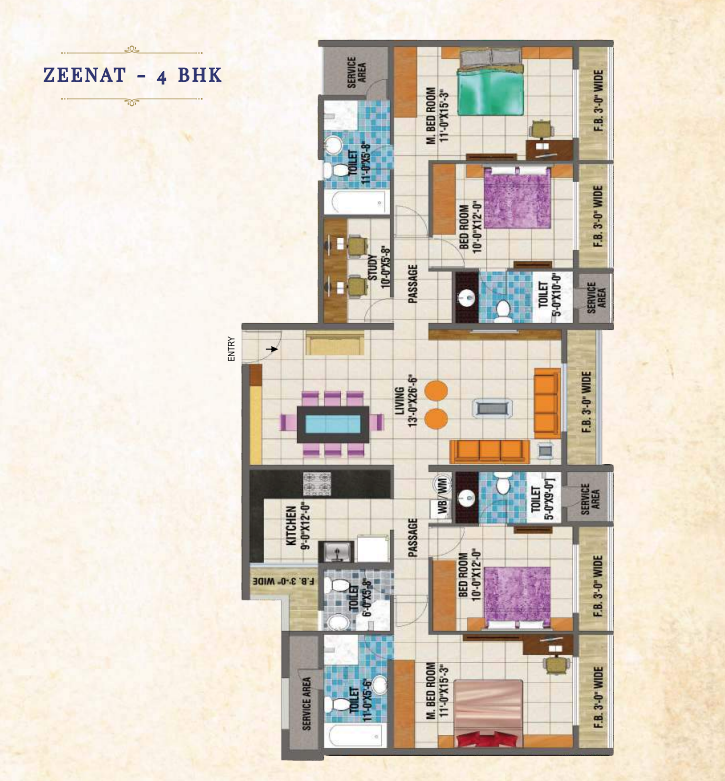Zeenat - Floor Plan