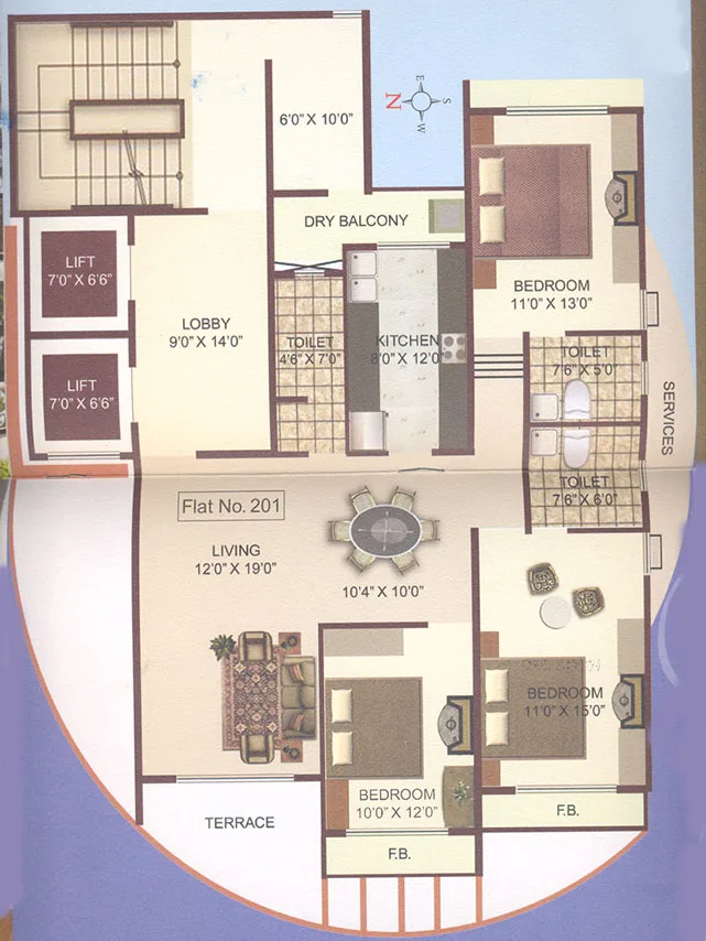 Even Floor Plan