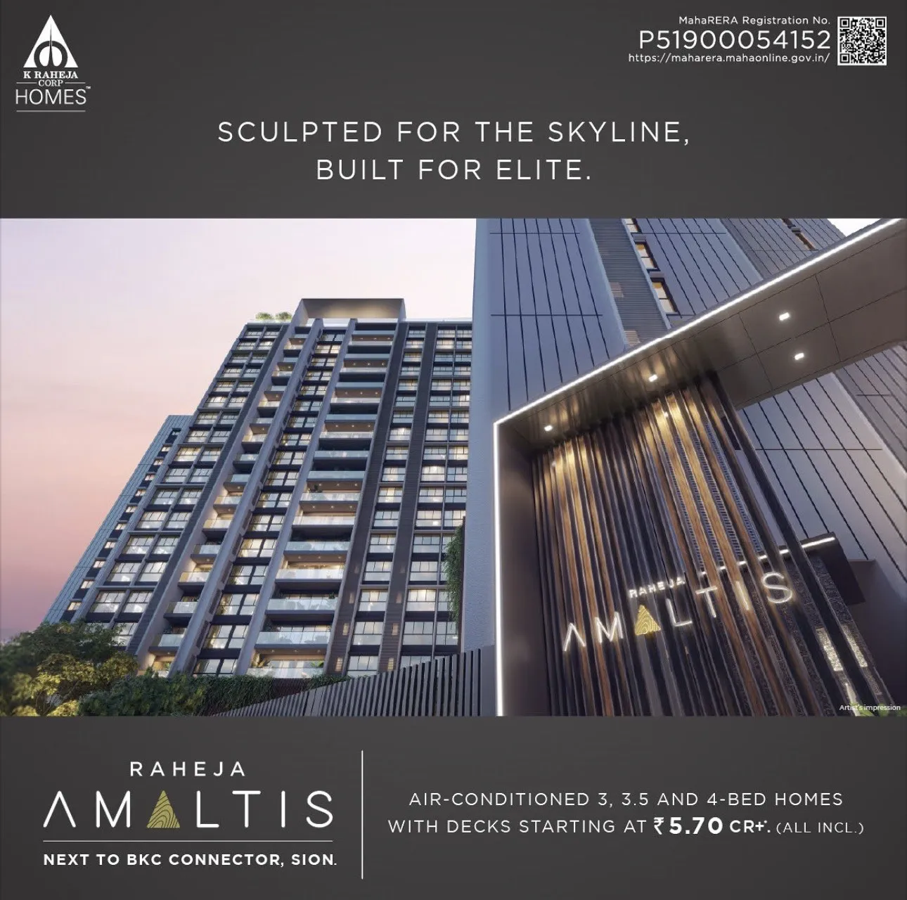 Raheja Amaltis elevation