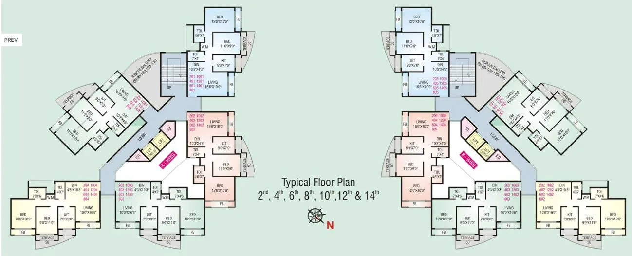 Even Floor Plan