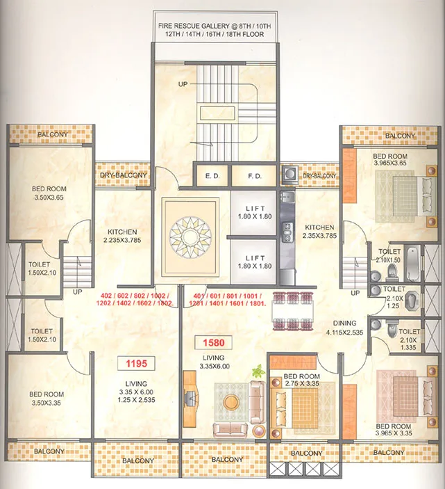 Even Floor Plan