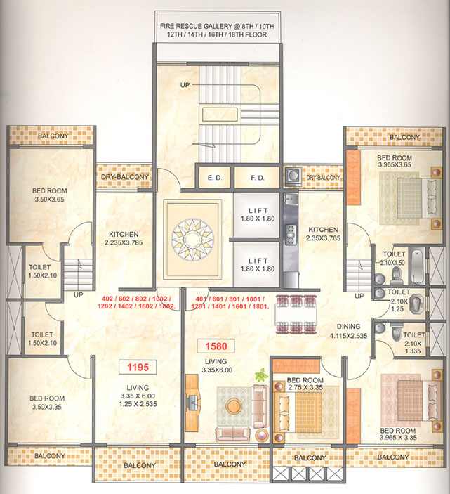 Even Floor Plan