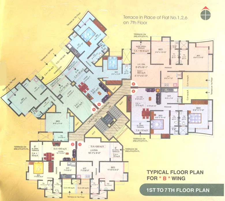 B Wing Floor Plan