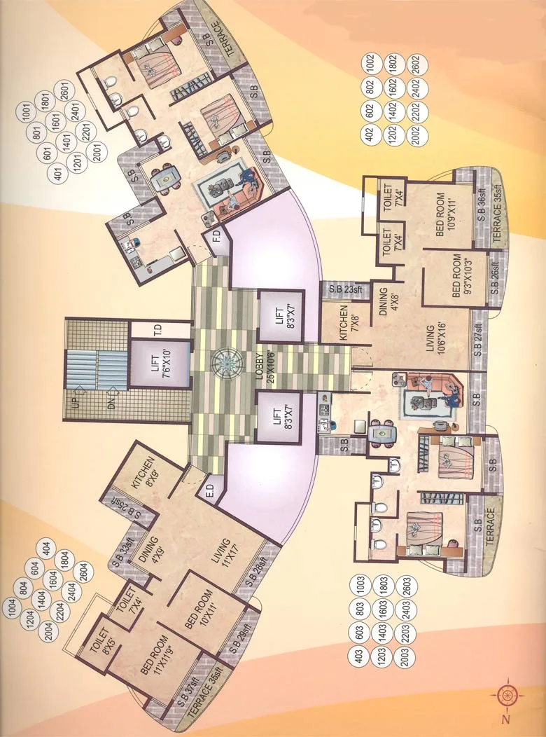 Even Floor Plan