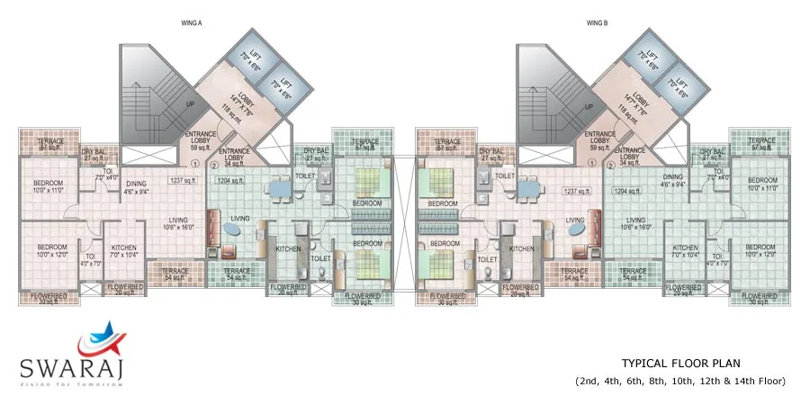 Even Floor Plan