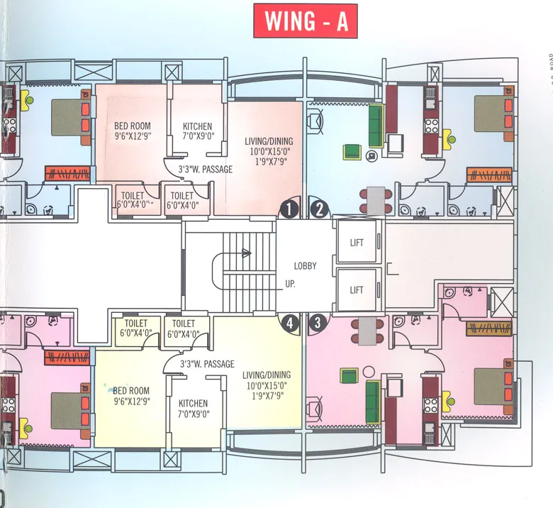 Wing A Floor Plan