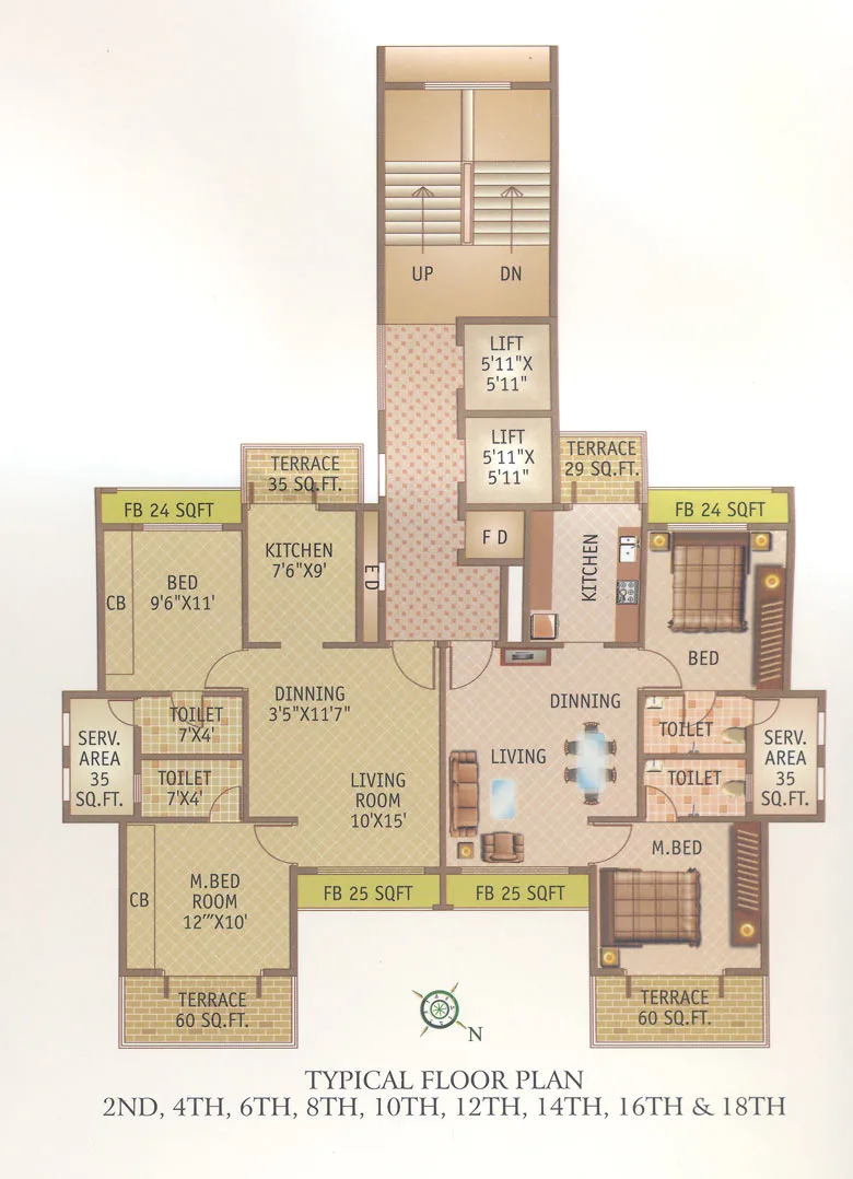 Even Floor Plan