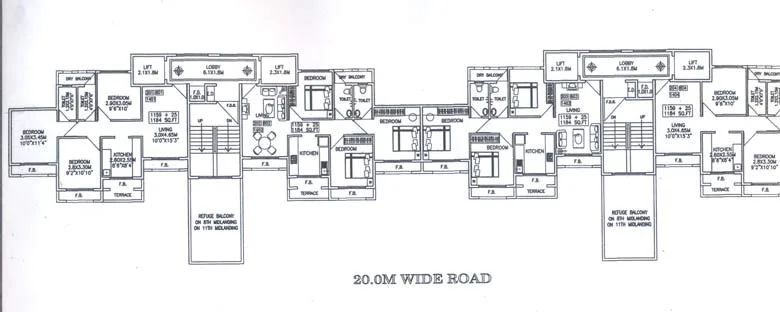 2, 8, 14 Floor Plan