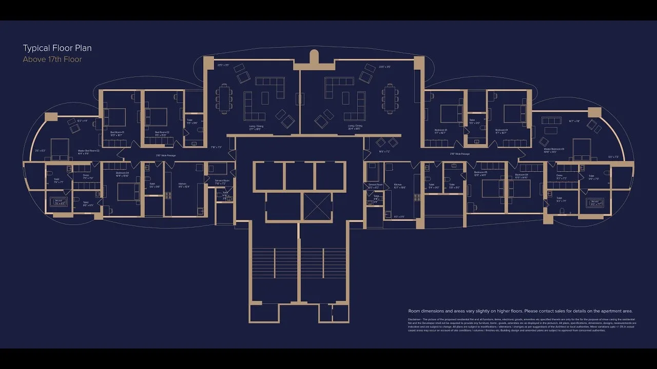 Monte Carlo Typical Floor Plan