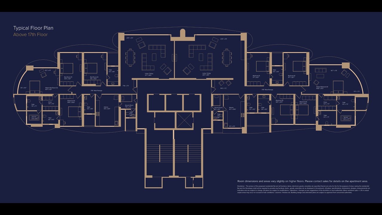 Monte Carlo Typical Floor Plan