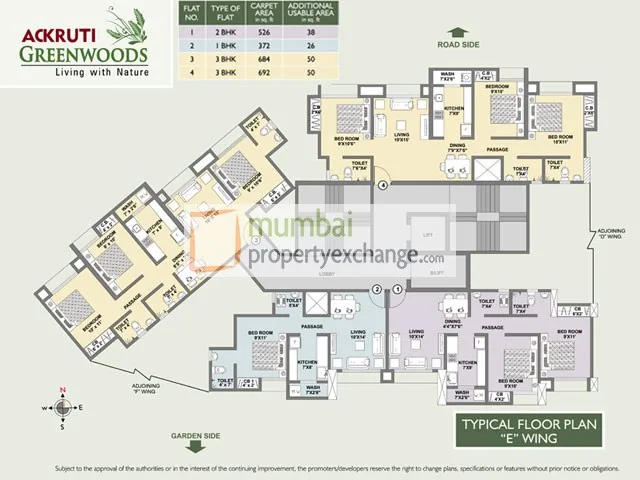 Greenwoods Typical Floor Plan Wing E