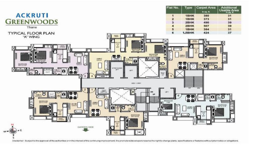 Greenwoods Typical Floor Plan Wing A