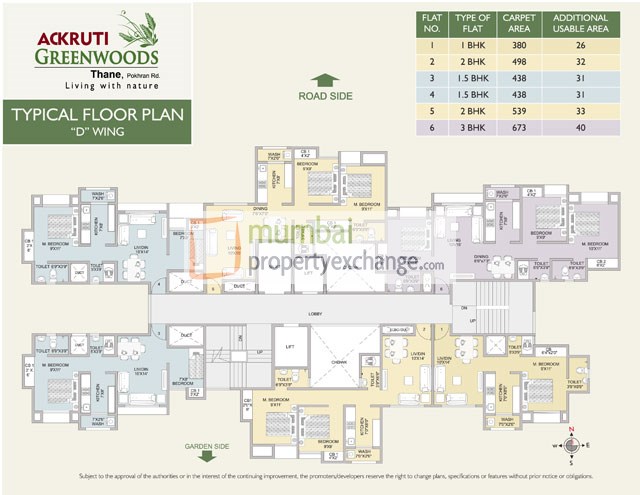 Greenwoods Typical Floor Plan Wing D