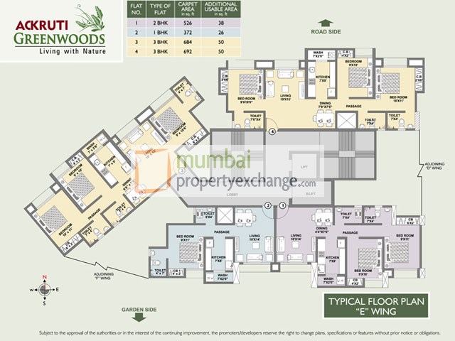 Greenwoods Typical Floor Plan Wing E