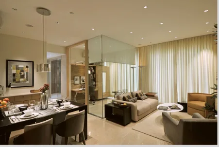 Sample flat living room