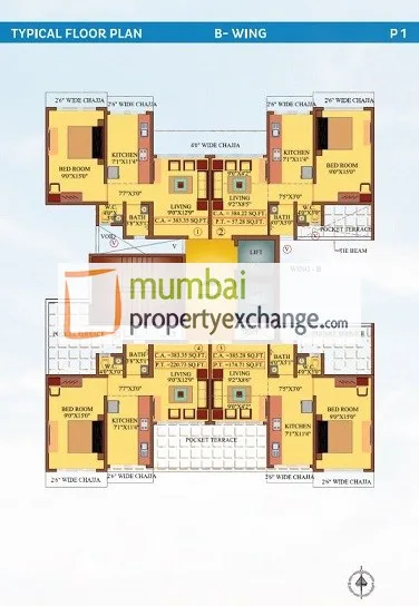B wing floor plan