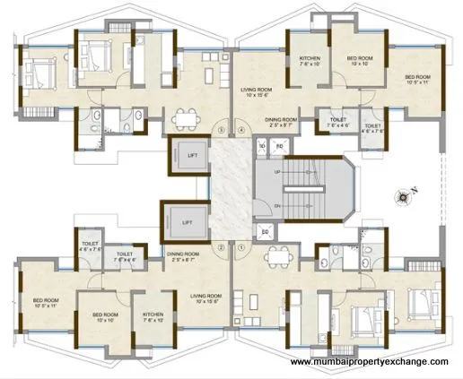 2 BHK Flats for Sale in Kalpataru Hills, Thane West