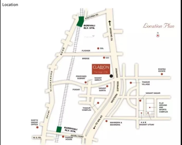 Sheth Clarion location plan