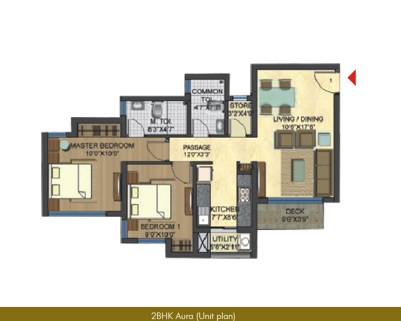 Unit Plan 2 BHK