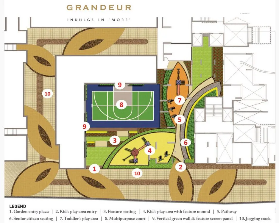 Vardhman Grandeur Amenities Layout