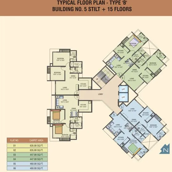 2 BHK Flats on Rent in Highland Gardens, Thane West