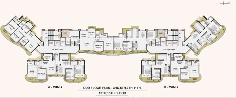 2BHK Flats for Sale in Cypress Aqua, Kharghar