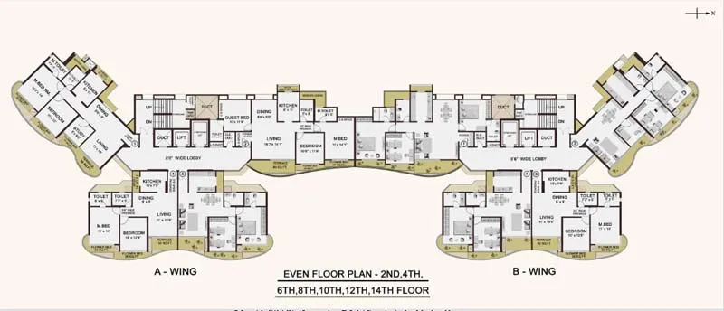 2BHK Flats for Sale in Cypress Aqua, Kharghar