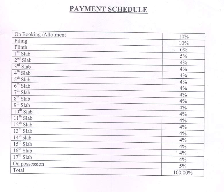 Payment Schedule