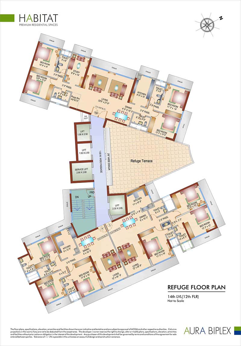 Habitat Refuge Floor Plan (12th Level)
