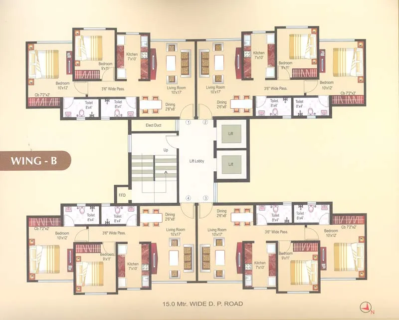 3 Flats on Rent in Vasant Athena, Thane