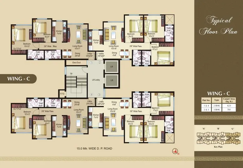 3 Flats on Rent in Vasant Athena, Thane
