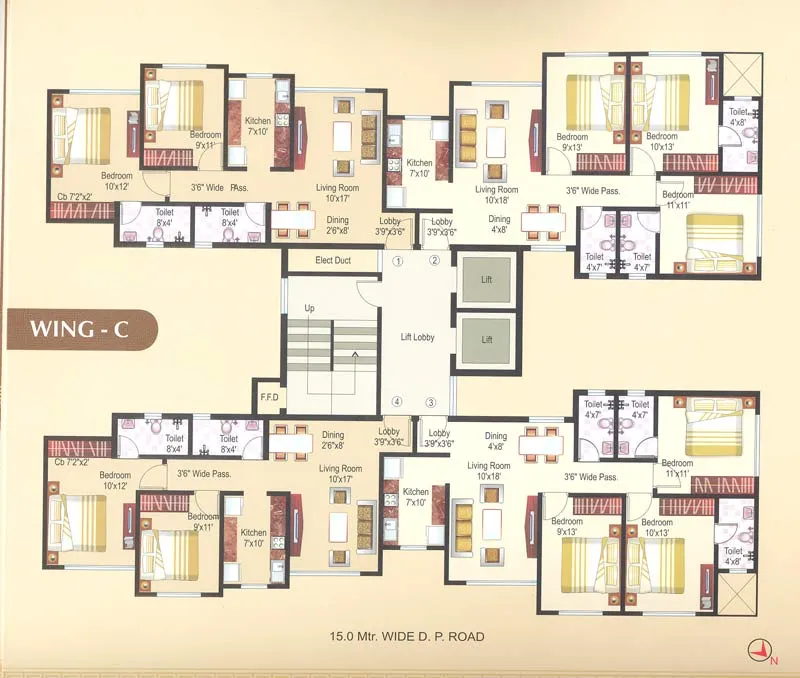 3 Flats on Rent in Vasant Athena, Thane